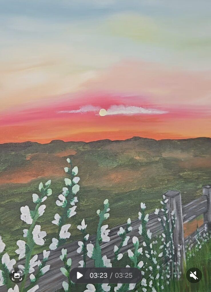 Vineyard Sunset Paint & Sip 4